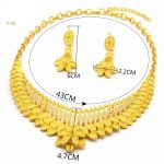 Gold colour necklace for brides