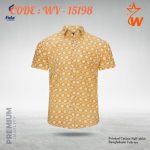 yellow geometric shirt